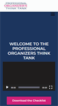 Mobile Screenshot of professionalorganizersthinktank.com